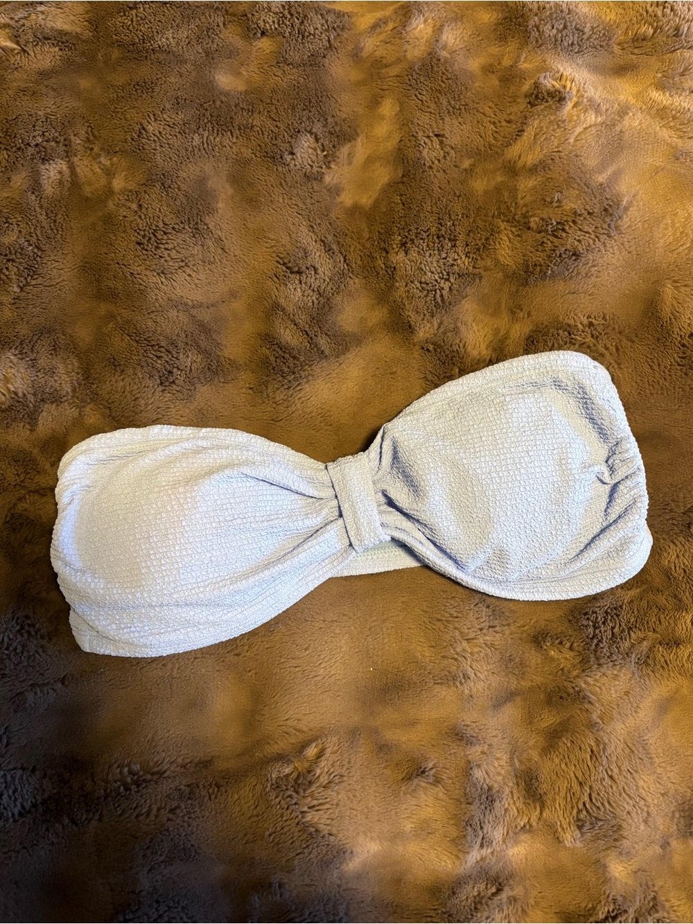 Ardene, baby blue bandeau bikini top